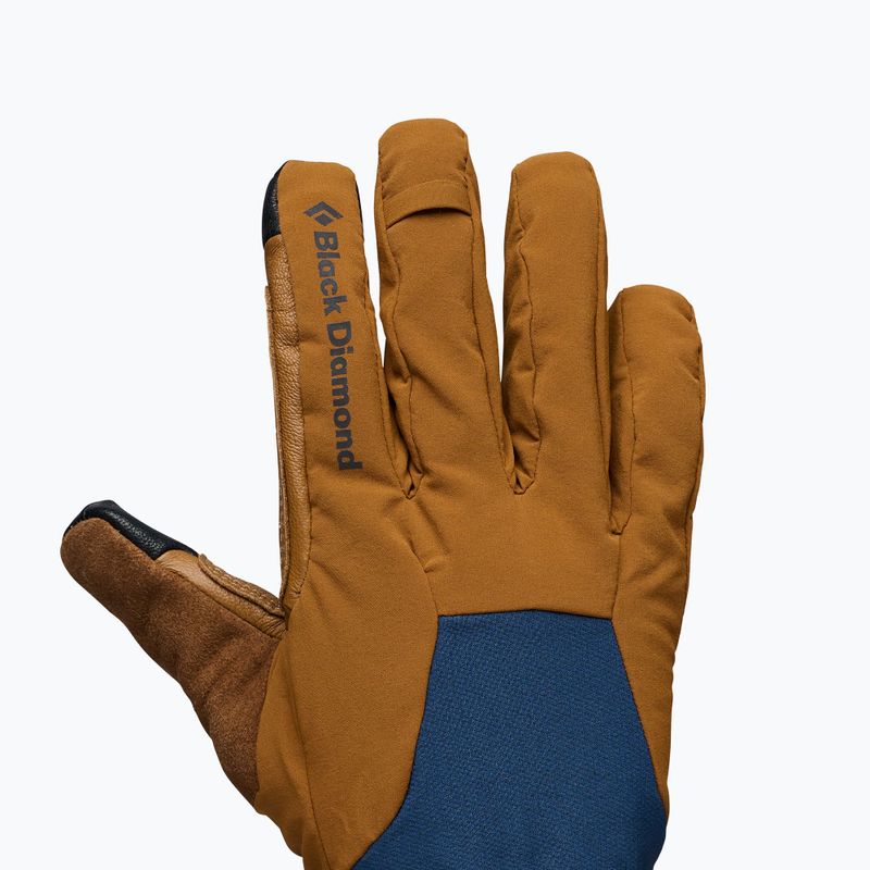 Ski gloves Black Diamond Cirque bark brown 2