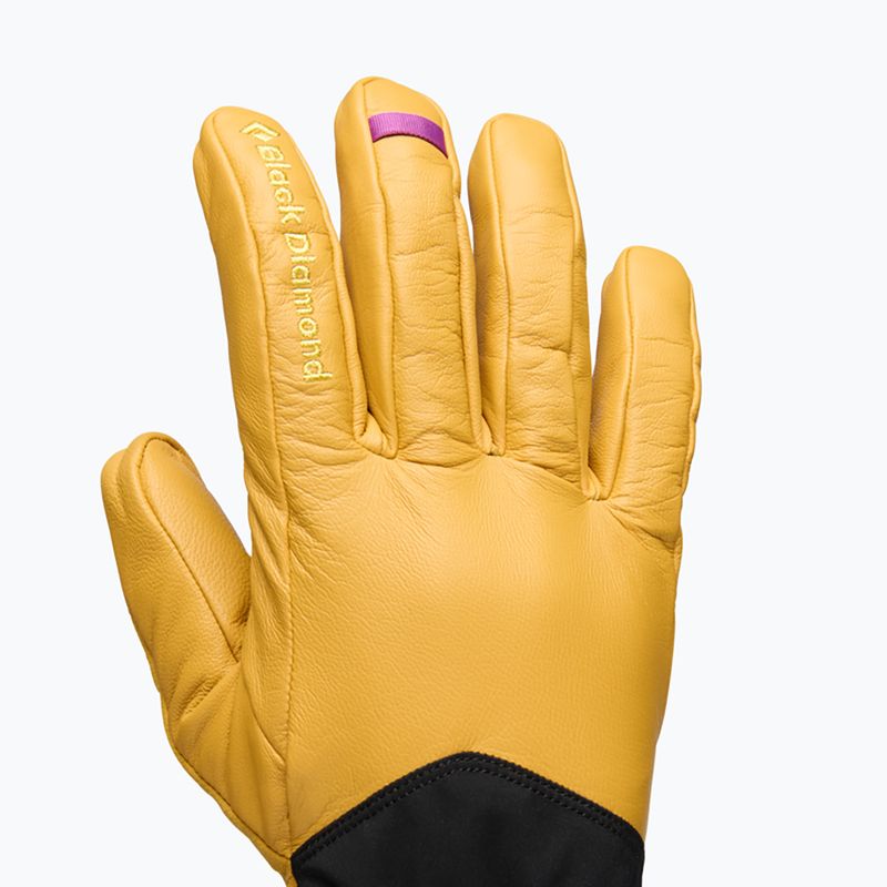 Trekking gloves Black Diamond Tour beeswax/black 2