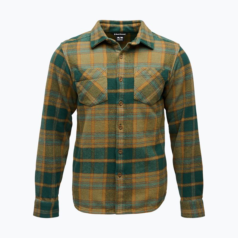Men's shirt Black Diamond Project Heavy Flannel deep woods/laurel green plaid 3