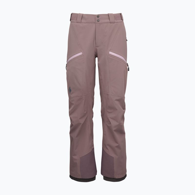 Men's ski trousers Black Diamond Recon Insulated dark mauve 3