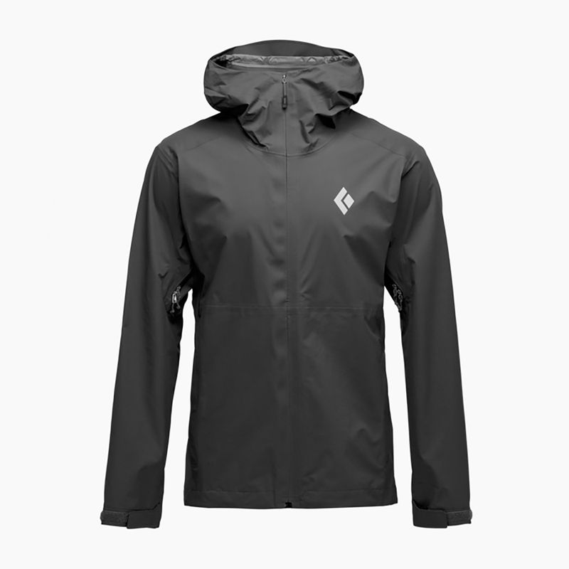 Men's waterproof jacket Black Diamond Strataline Stretch Shell black 3