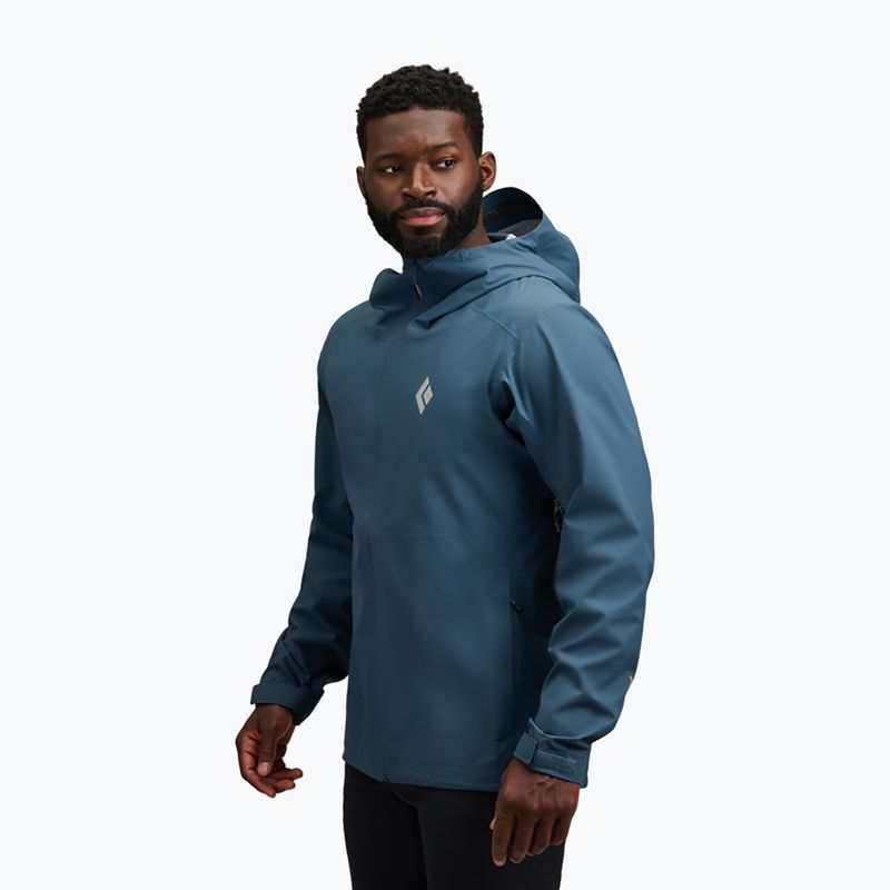 Men's waterproof jacket Black Diamond Strataline Stretch Shell midnight blue 2