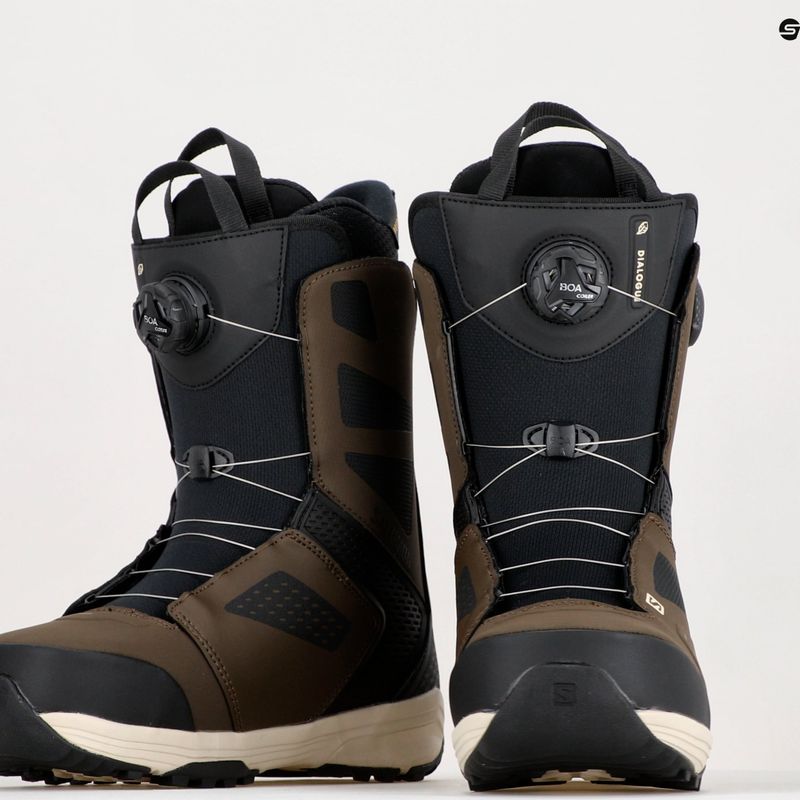 Men's snowboard boots Salomon Dialoge Dual Boa brown L41698900 15