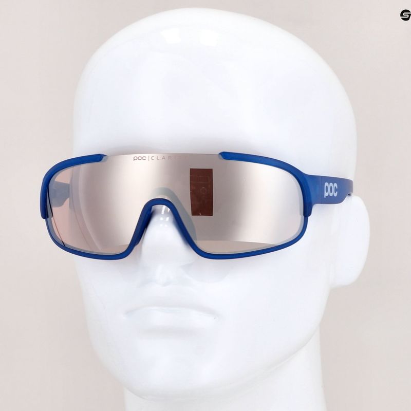 Bicycle goggles POC Crave opal blue translucent/clarity trail silver 9