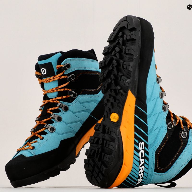 Women's trekking boots SCARPA Mescalito TRK GTX turquoise-black 61050 11