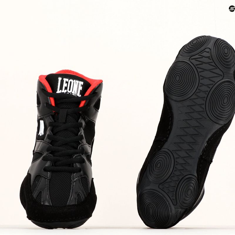 LEONE men's boxing shoes 1947 Luchador black CL130 14