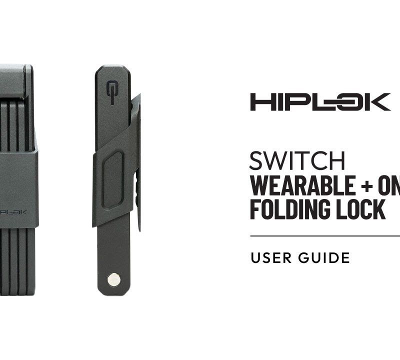 Hiplok Switch bicycle lock black 9