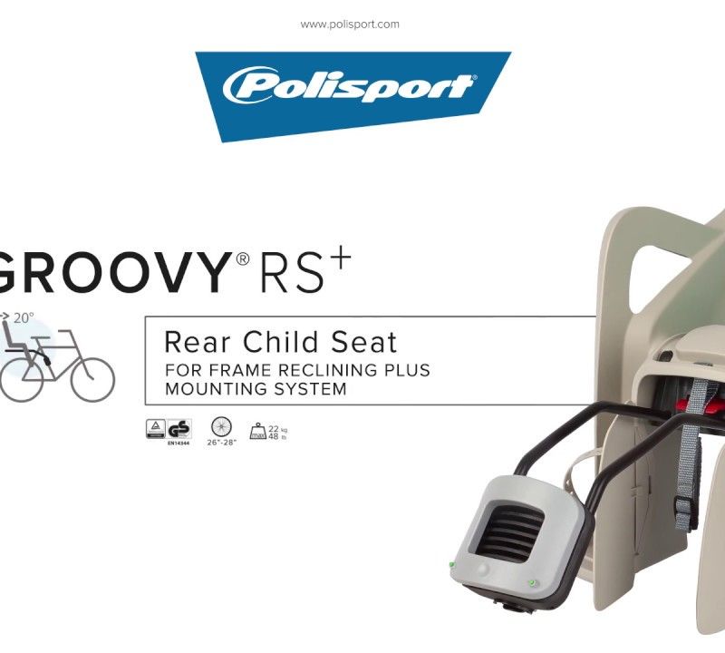 Polisport Groovy RS+ children's bike seat black FO 8640700001 8