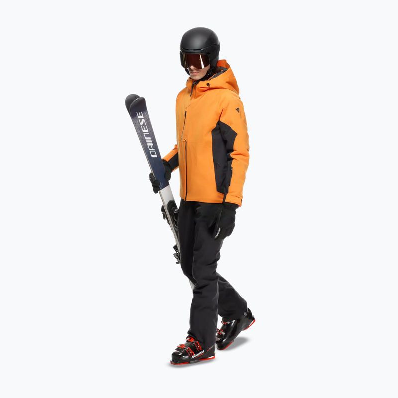 Men's ski jacket Dainese Etra Aerosense Dry Core Ready oriole orange/stretch limo 2