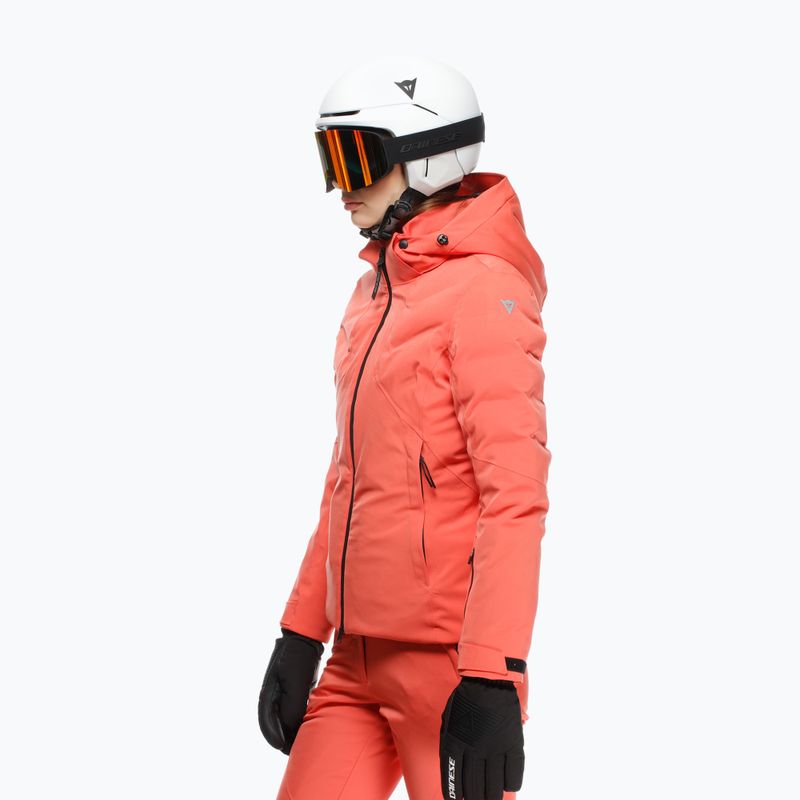 Women's ski jacket Dainese Zives Aerosense Dry coral 4