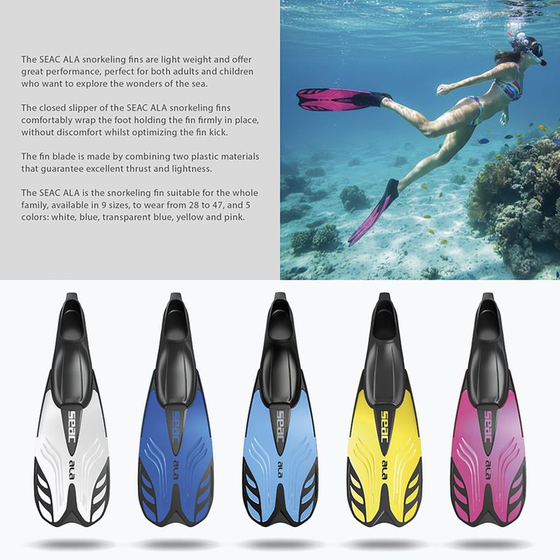 Snorkelling fins SEAC Ala white 6