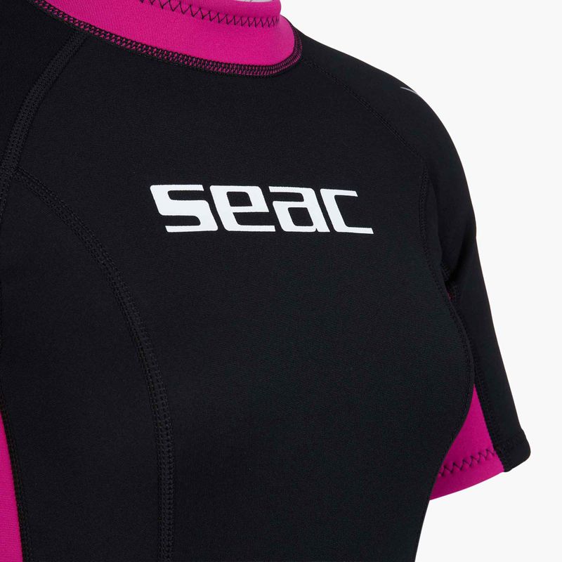 Women's swimming wetsuit SEAC Shorts Relax 2.2 mm black/pink 4
