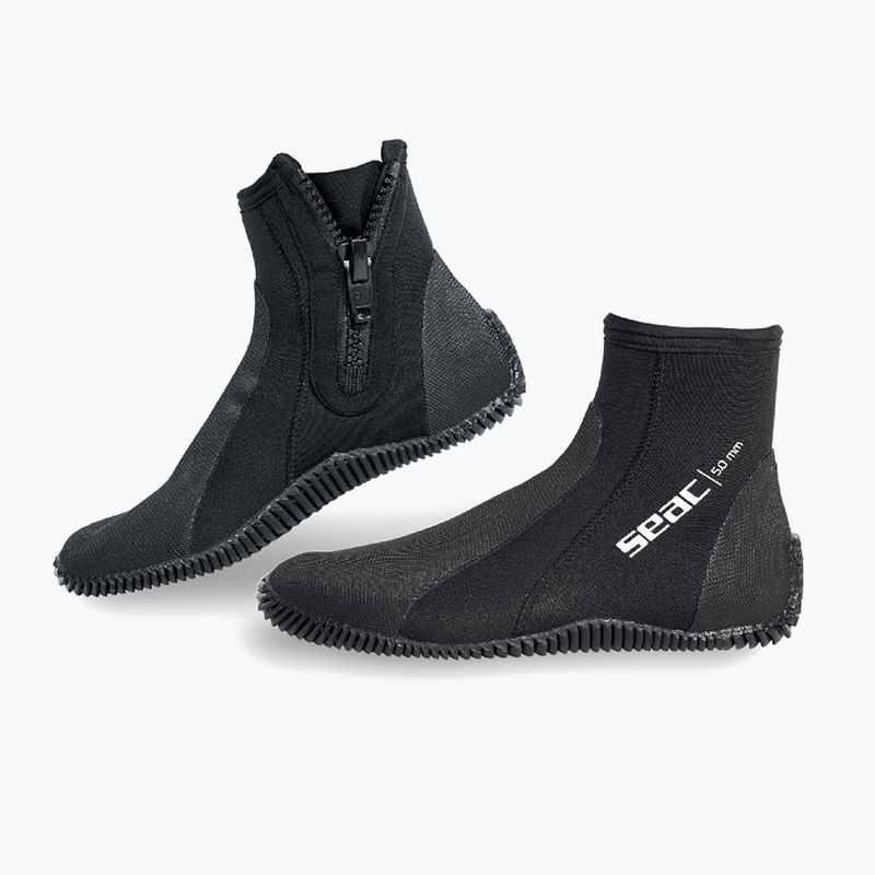 Neoprene boots SEAC Basic HD Zip 5 mm black 3