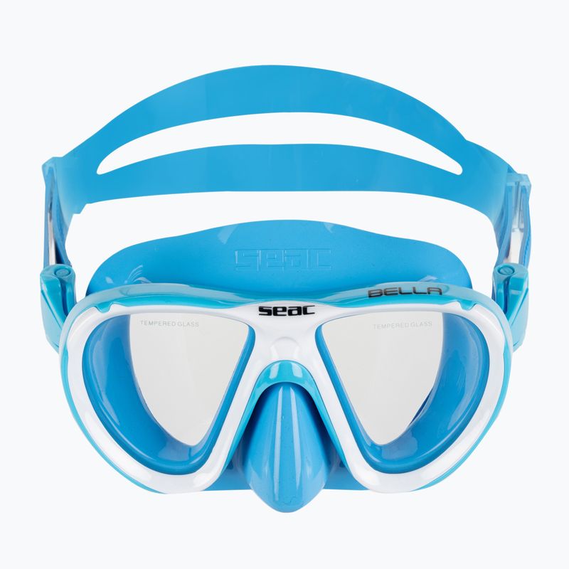 SEAC Bella light blue children's snorkelling kit 3