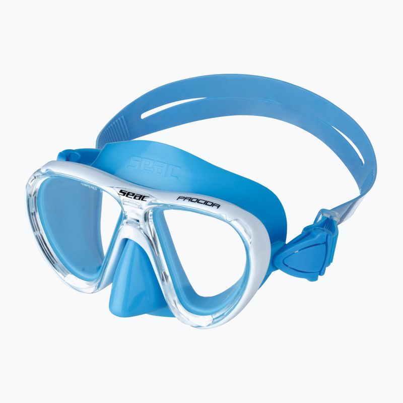 SEAC Procida light blue children's snorkelling mask 2