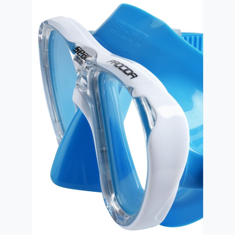 SEAC Procida light blue children's snorkelling mask 4