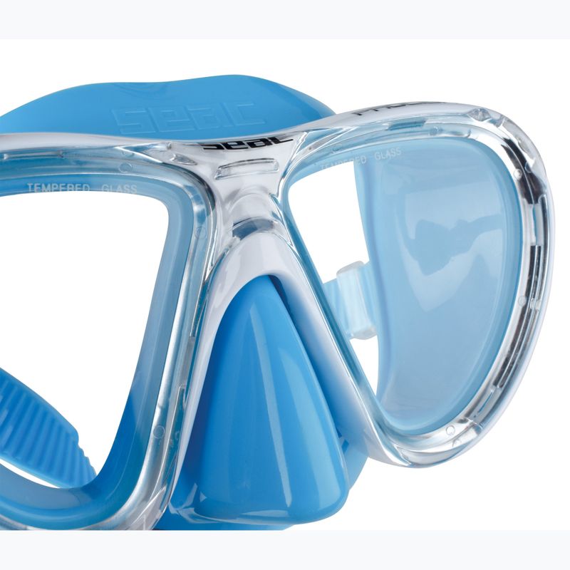 SEAC Procida light blue children's snorkelling mask 6