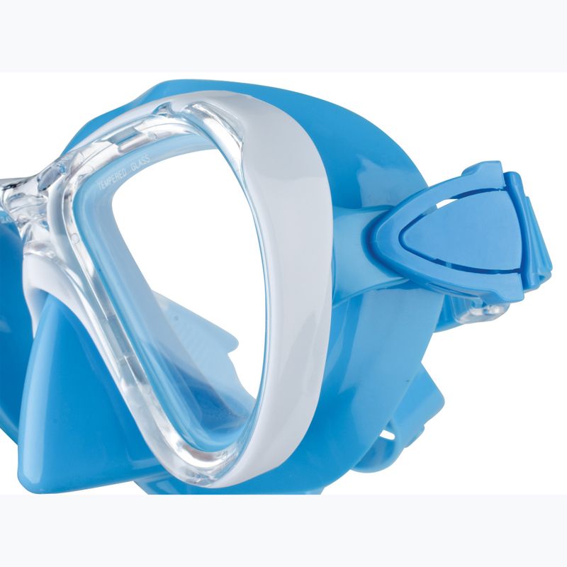 SEAC Procida light blue children's snorkelling mask 7