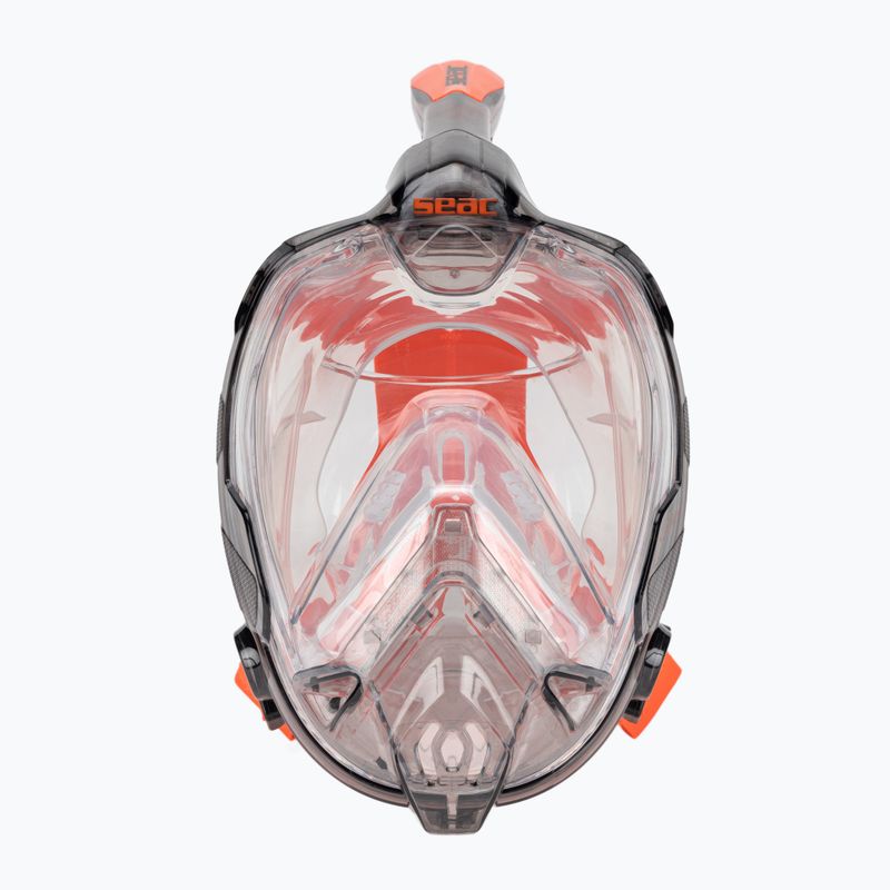 SEAC Libera black/orange full face mask for snorkelling 2