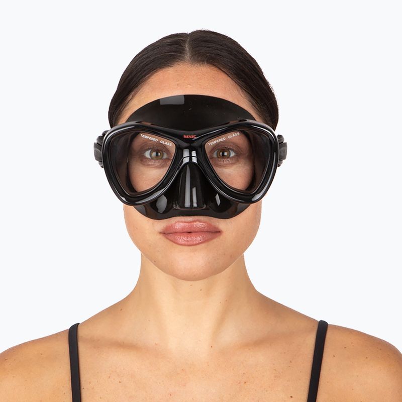 Diving mask SEAC Cove black/red 5