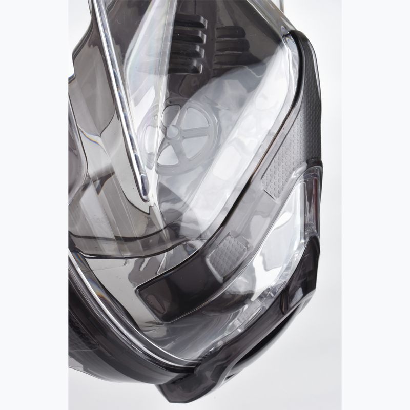 SEAC Magica grey clear/green lime full face mask for snorkelling 4