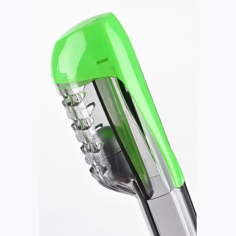 SEAC Magica grey clear/green lime full face mask for snorkelling 6