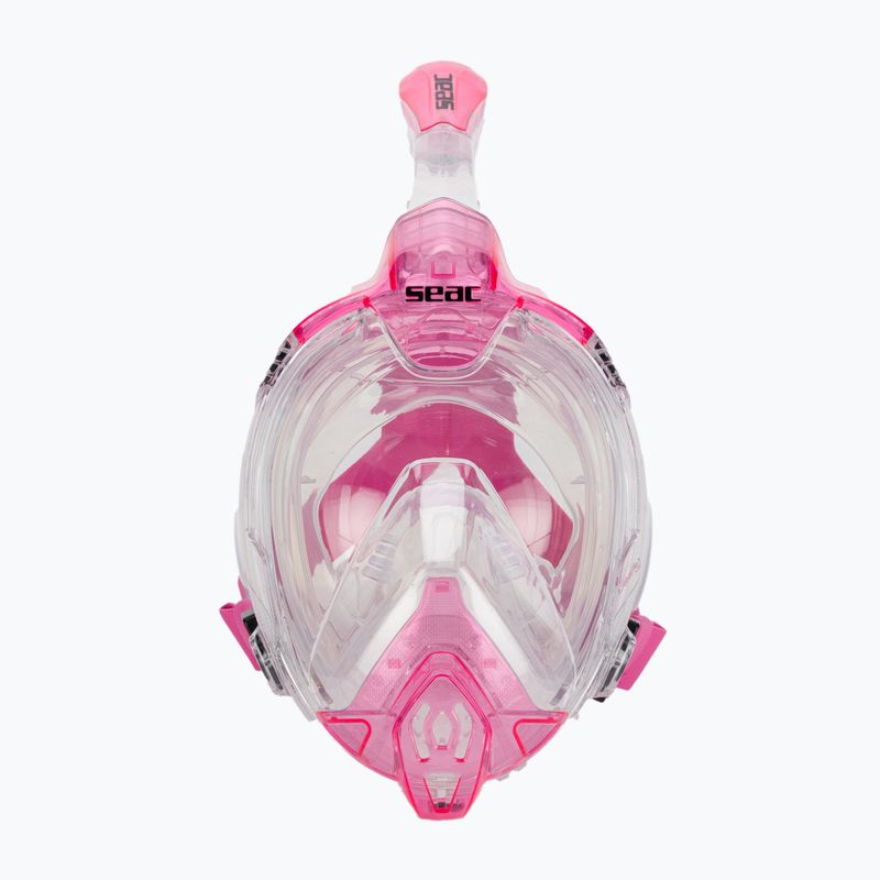 SEAC Libera transparent/pink full face mask for snorkelling 2