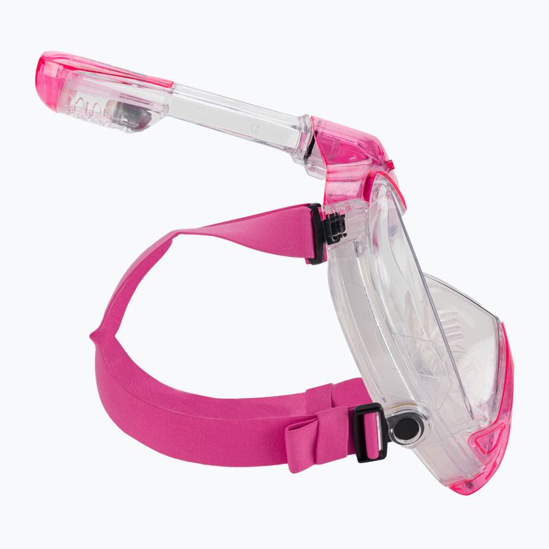 SEAC Libera transparent/pink full face mask for snorkelling 3