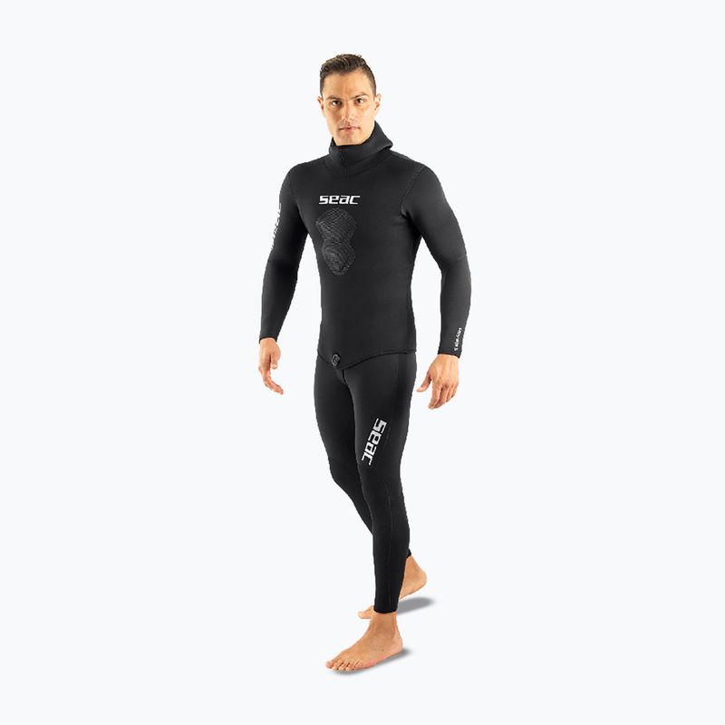 Men's diving wetsuit SEAC Royal 7 mm Long John+Jacket black 3