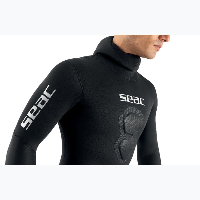 Men's diving wetsuit SEAC Royal 7 mm Long John+Jacket black 4