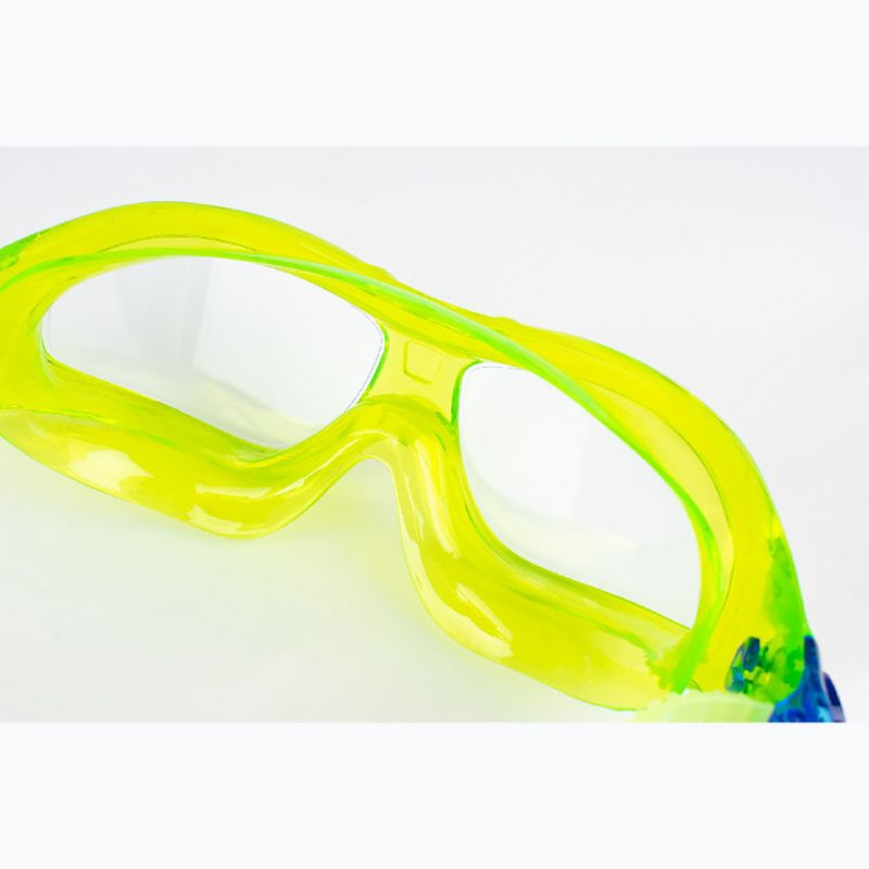 Children's swimming mask SEAC Matt matt lime/clear 3