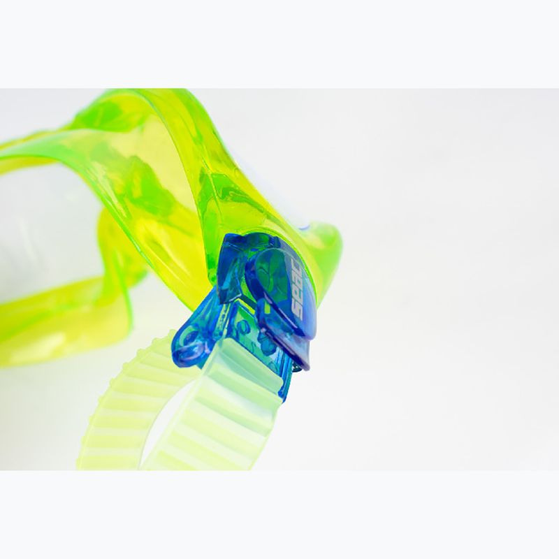Children's swimming mask SEAC Matt matt lime/clear 4