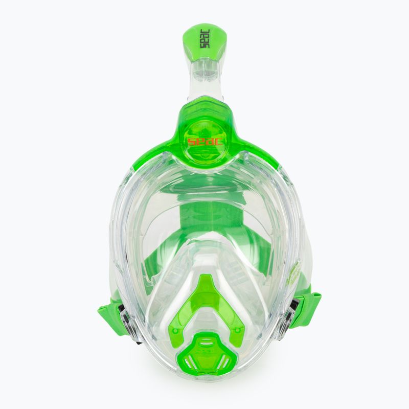 Full-face snorkelling mask for children SEAC Libera lime transparent/lime 2