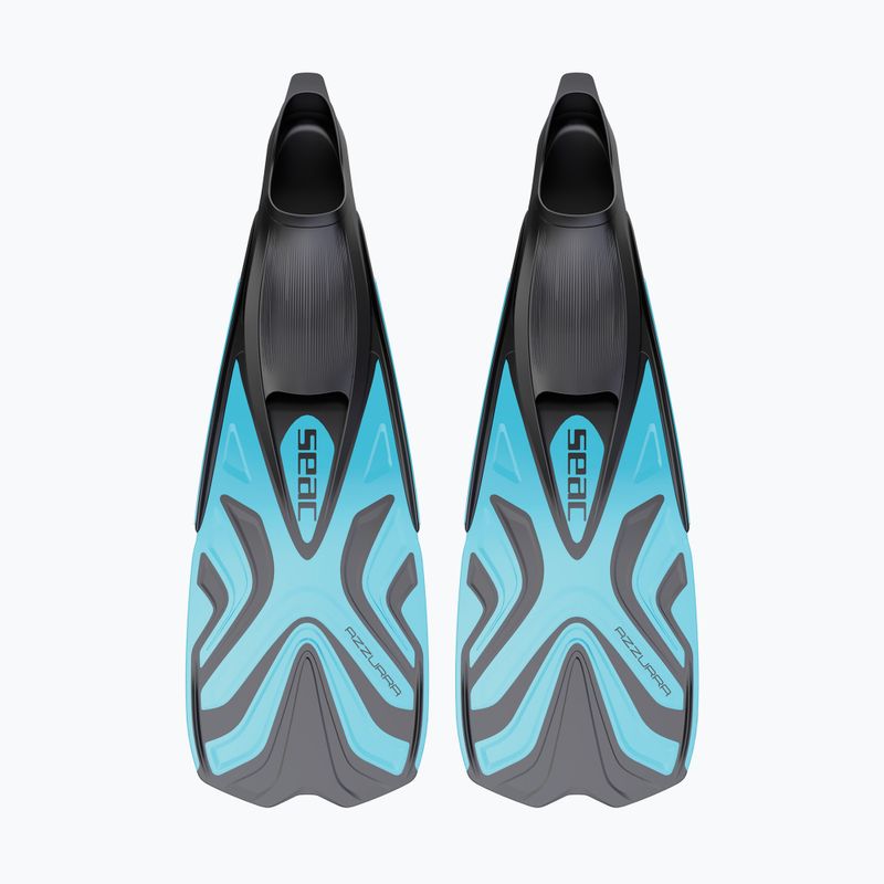 SEAC Azzurra lightblue snorkel fins 2