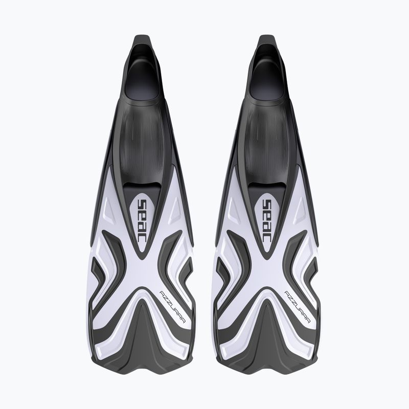 SEAC Azzurra white snorkel fins 2