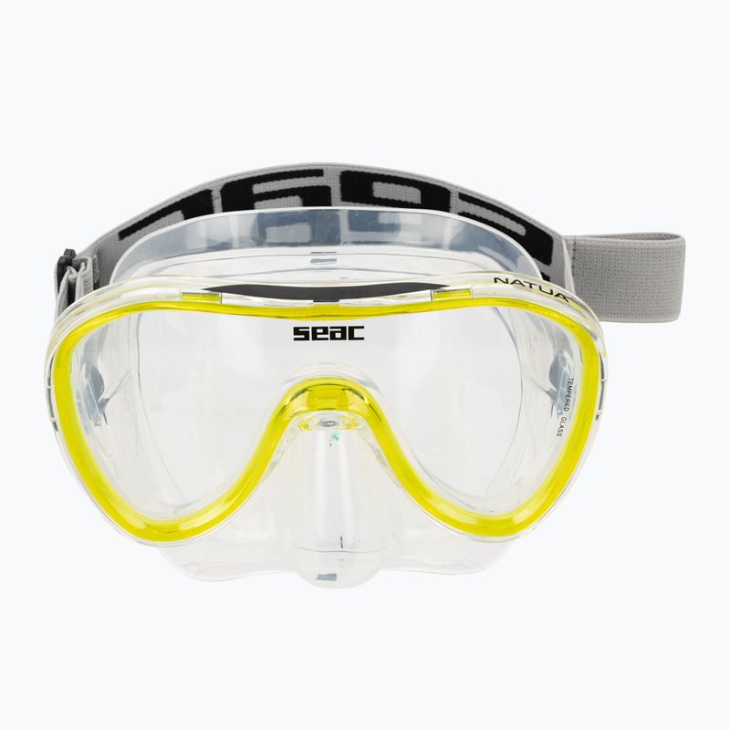 Snorkelling mask Seac Natua yellow 2