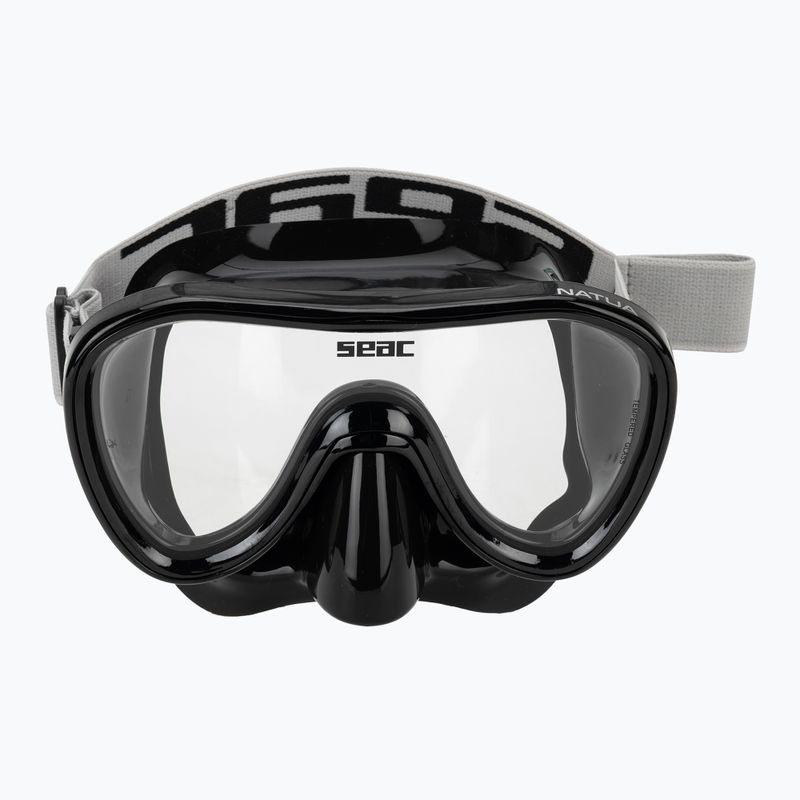 Snorkelling mask Seac Natua black 2