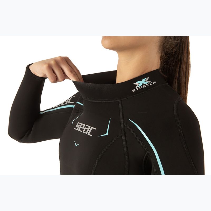 Women's diving wetsuit SEAC Feel-S 3 mm black/light blue 5