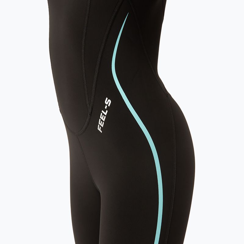 Women's diving wetsuit SEAC Feel-S 3 mm black/light blue 7