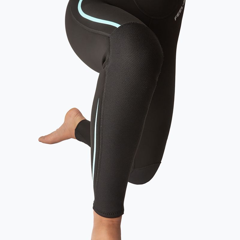 Women's diving wetsuit SEAC Feel-S 3 mm black/light blue 9