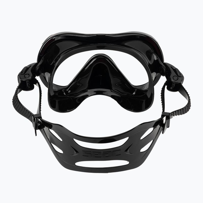 Snorkelling mask Seac Boss black/red 4