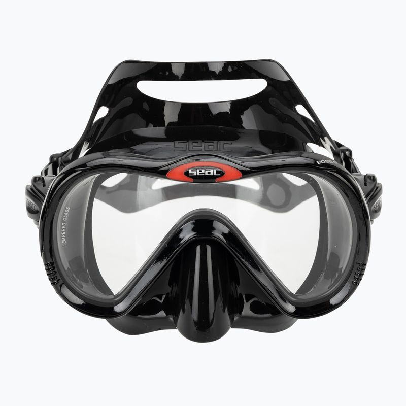 Snorkelling mask Seac Boss black/silver 2