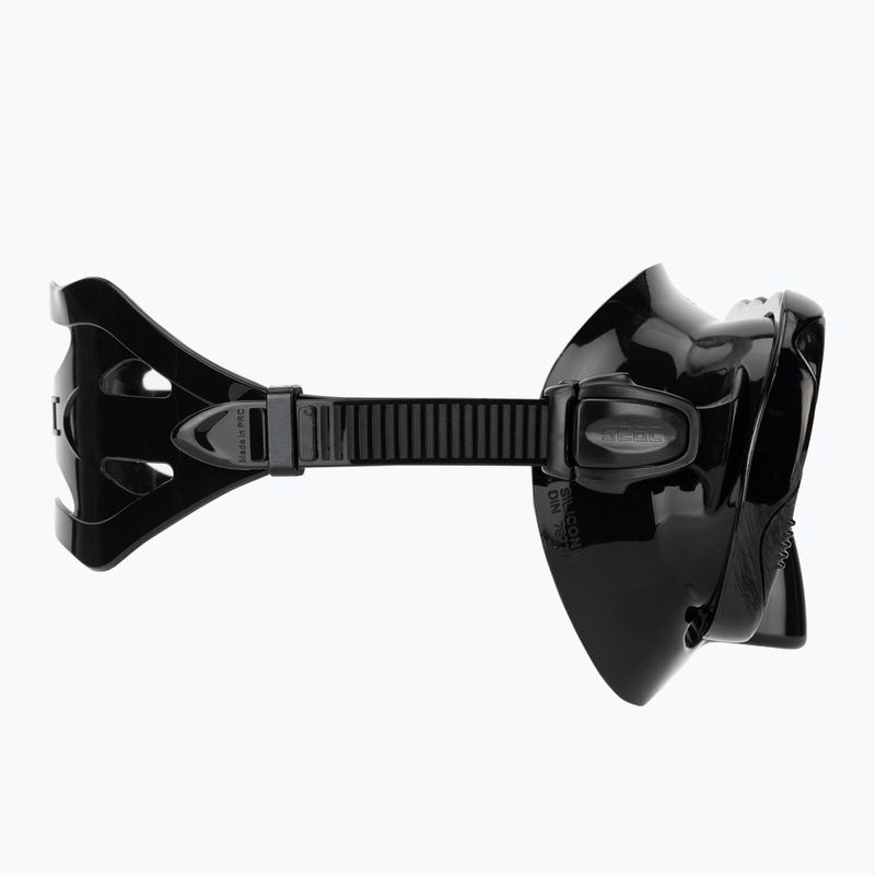 Snorkelling mask Seac Boss black/silver 3
