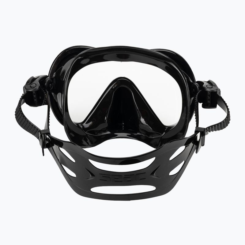 Snorkelling mask Seac Boss black/silver 4