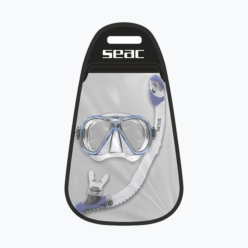 Snorkelling set SEAC Iena Dry Set blue 2