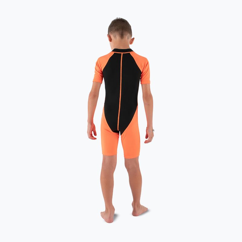 Children's swimming wetsuit SEAC Dolphin Shorty 1,5 mm black/orange 2