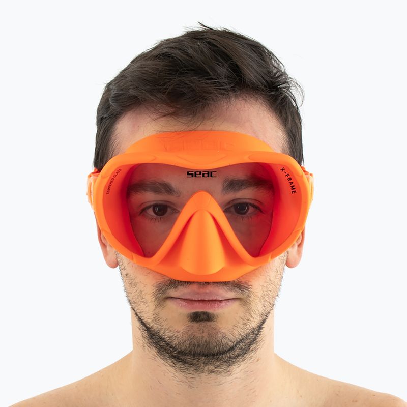 Diving mask SEAC X-Frame orange 13