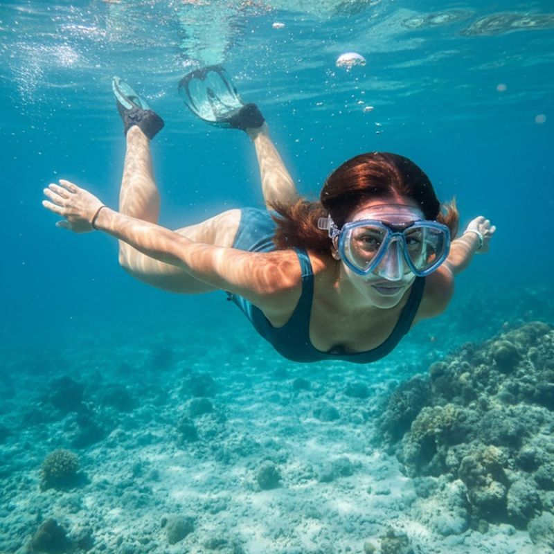 Diving mask SEAC Clear Antifog aquamarine 7