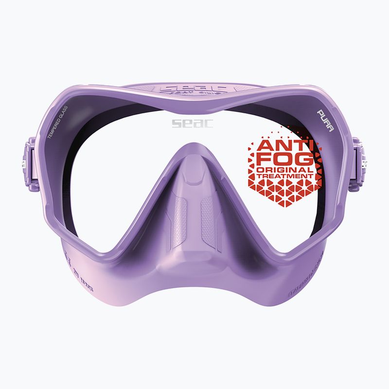 Diving mask SEAC Pura Antifog lilac 4