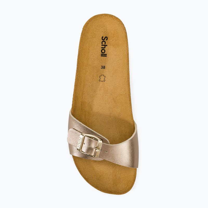 Scholl Estelle Lamsynth women's slides taupe 5